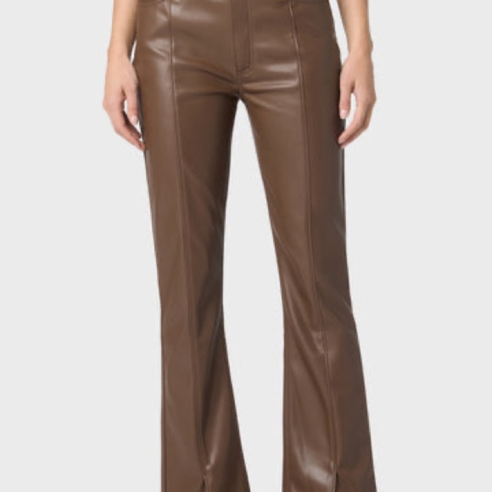 NWT* Hudsonjeans Black Pleather Pants - Picture 8 of 9